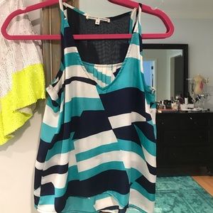 Blue patterned cami XS